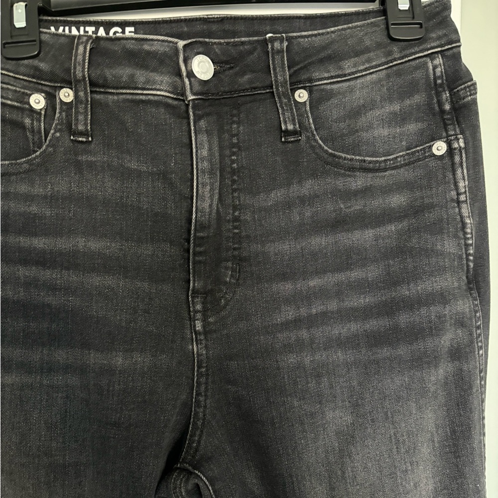 J.Crew Curvy 10" vintage slim-straight jean in charcoal